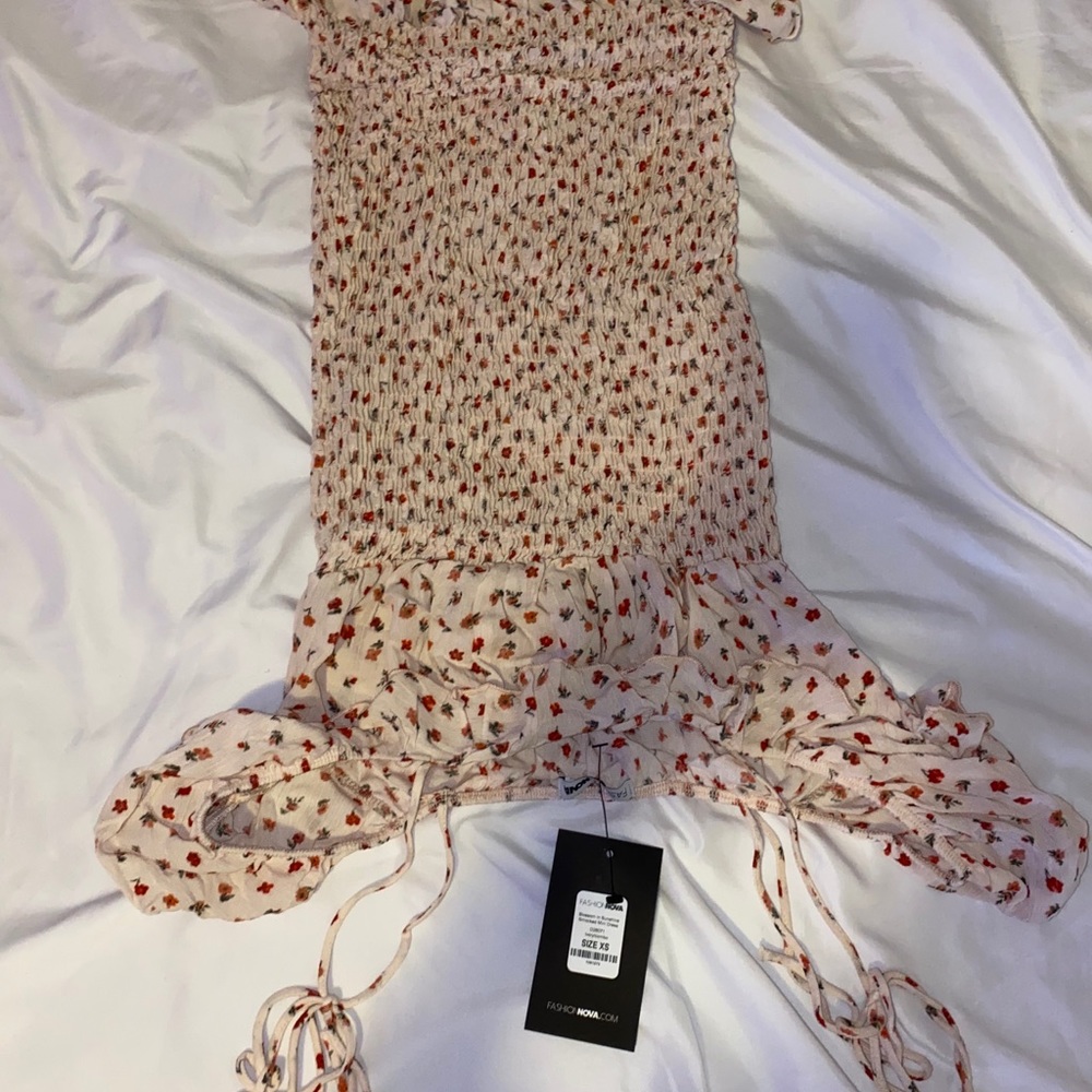 Mini Flower Pattern Dress - Picture 3 of 5